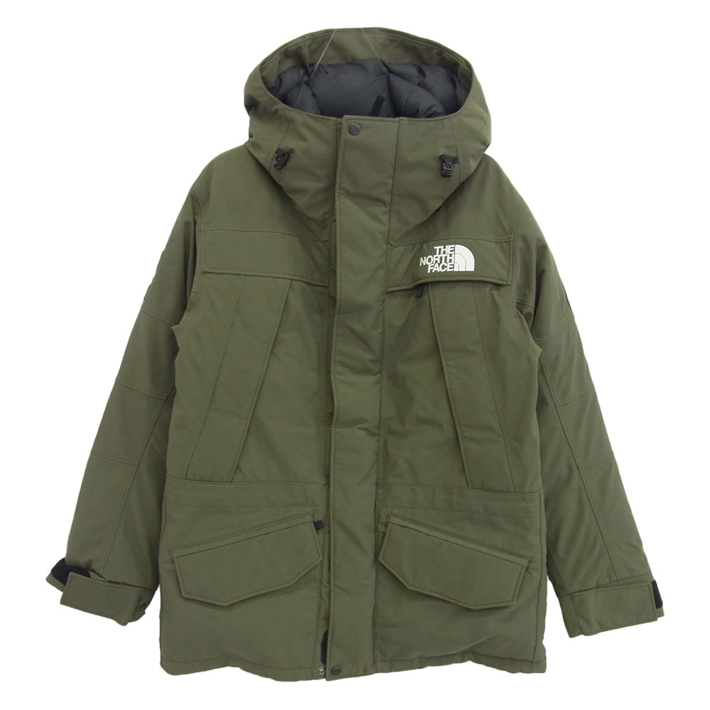 THE NORTH FACE ノースフェイス ダウンジャケット ND91807 ANTARCTICA PARKA アンタークティカ パーカ ダウン ジャケット カーキ系 M【中古】