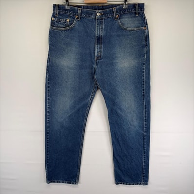 古着 リーバイス Levi's USA製 デニム パンツ 505 ストレート ジップフライ ジーパン ジーンズ 大きいサイズ w40 L32 ブルー系 メンズ