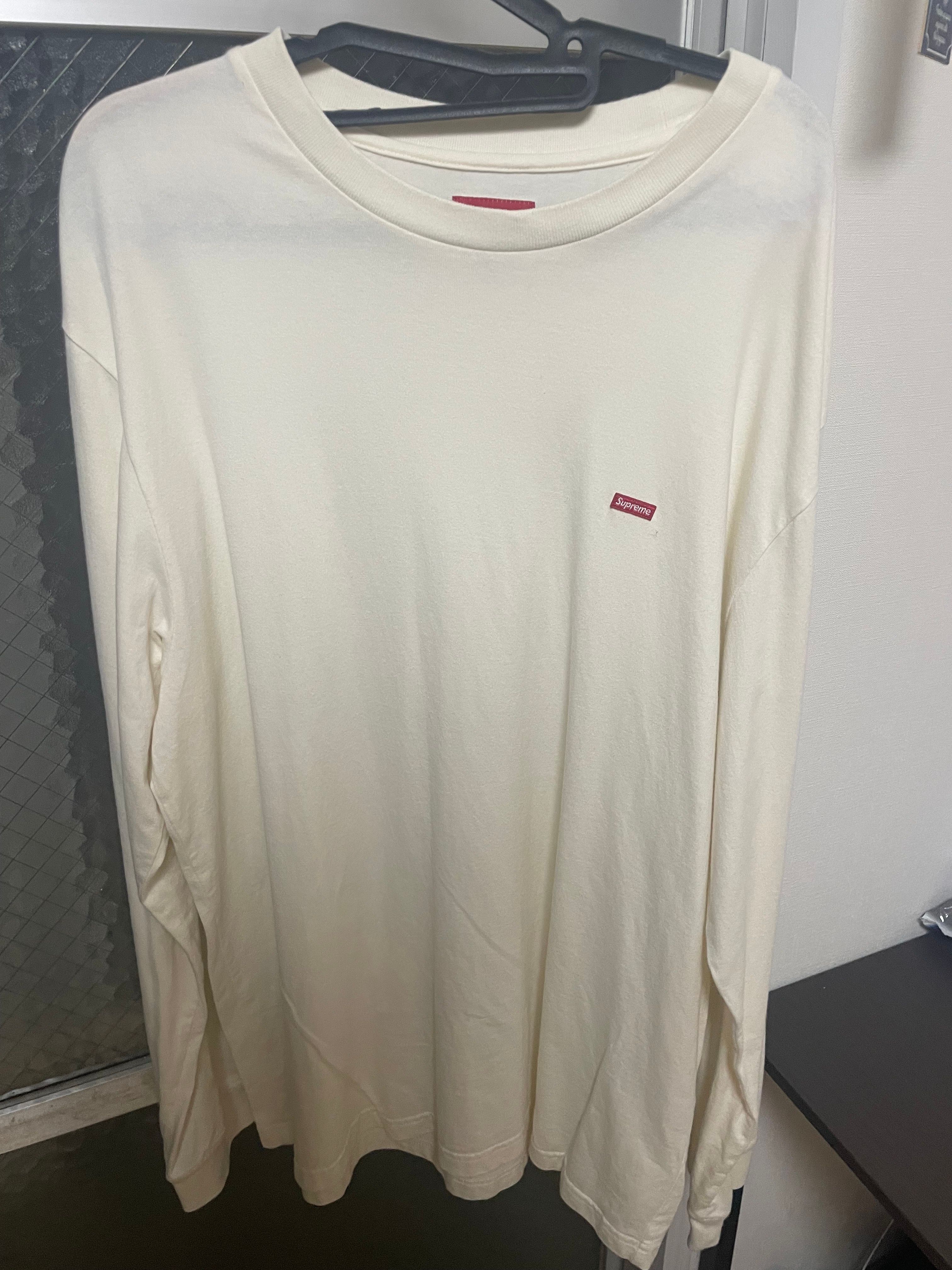 Supreme Small Box L/S Tee "Natural"(22FW)