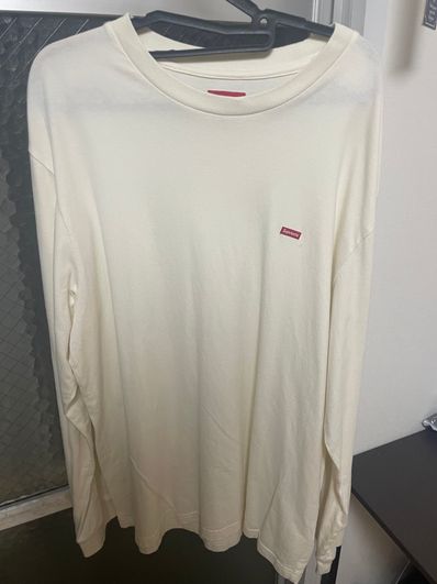 Supreme Small Box L/S Tee "Natural"(22FW)