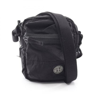 ストーンアイランド STONE ISLAND ロゴパッチ メッセンジャーバッグ ショルダーバッグ バッグ ナイロン レディース ブラック系 L1S159200015S0251 【新品】