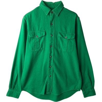 古着 ラルフローレン Ralph Lauren POLO by Ralph Lauren 長袖 シャモアクロスシャツ メンズS相当/eaa646880