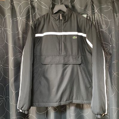 Supreme / Lacoste Puffy Half Zip Pullover "Black"