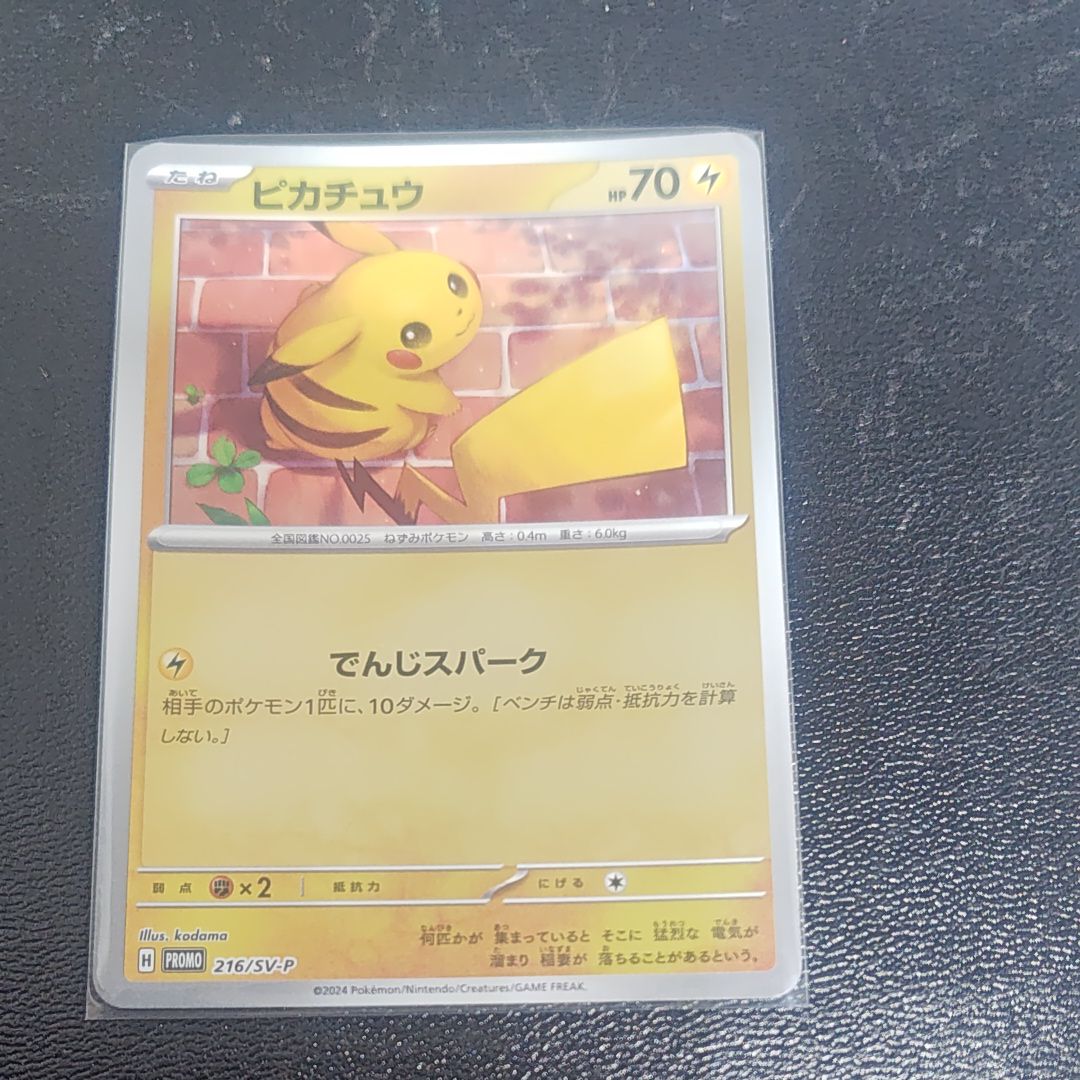 ピカチュウ P [SV-P 216](プロモカードパック「ポケカの夏がキタ!プロモカードGetキャンペーン!」)