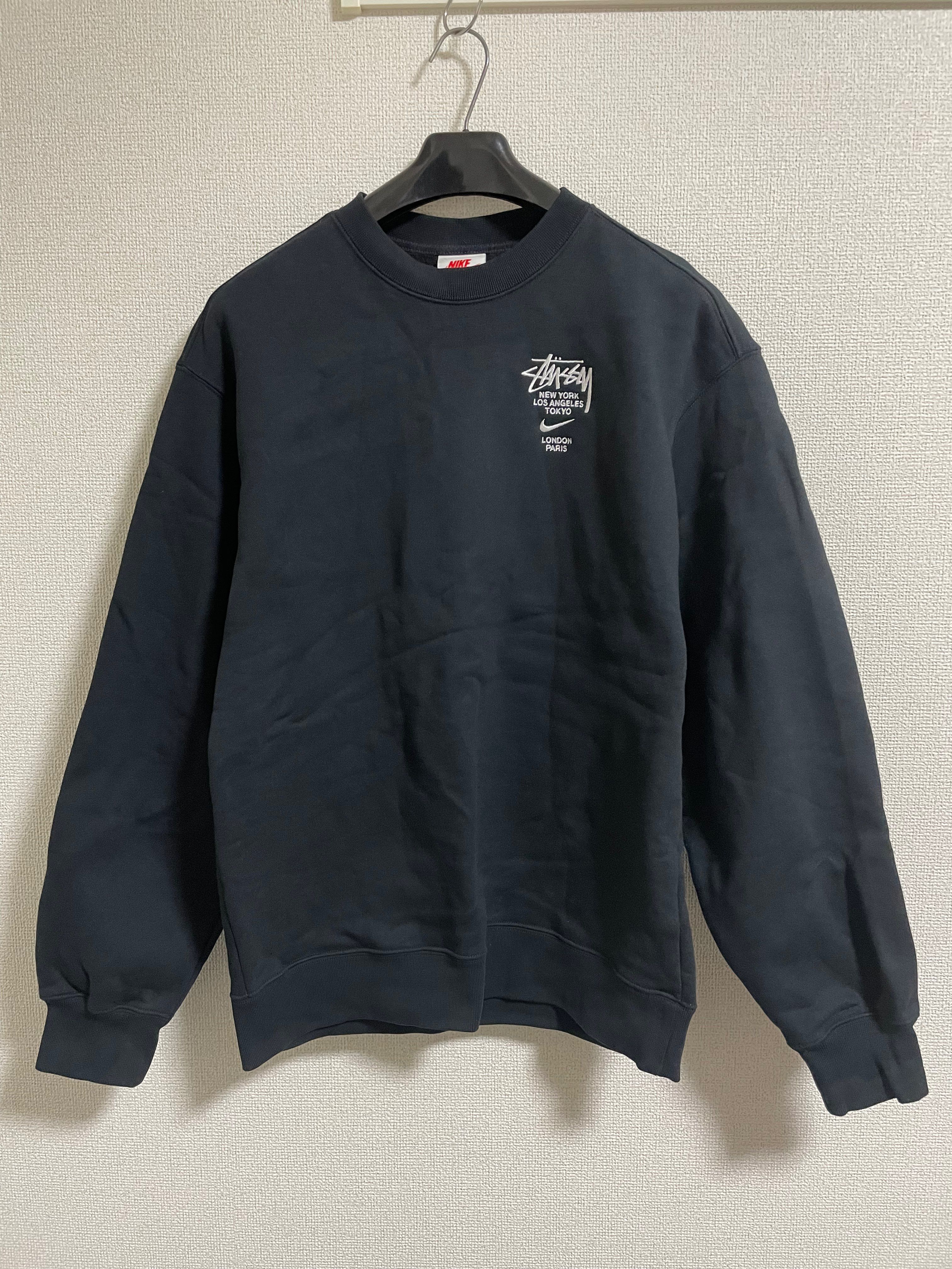 Nike x Stussy International Crewneck Sweatshirt (US Size) "Black" DC4198-010