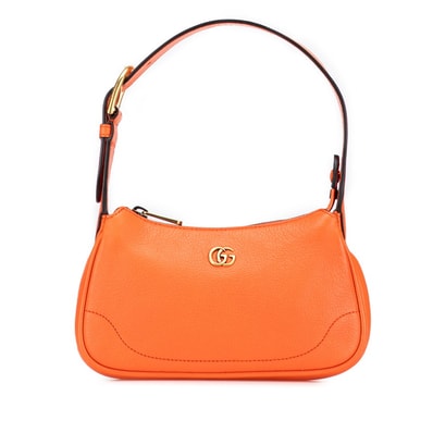 グッチ GGマーモント アフロディーテ ハンドバッグ ワンショルダーバッグ 739076 オレンジ レザー レディース GUCCI 【中古】