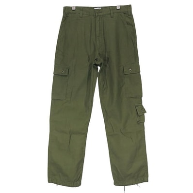 新品同様 WTAPS ダブルタップス 17AW JUNGLE.STOCK 01/TROUSERS.COTTON.SATIN 172GWDT-PTM01 ジャングル ストック トラウザーズ オリーブ 6ポケット カーゴ パンツ ボトムス サイズ1(S)