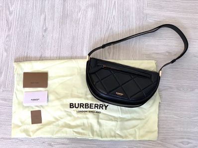 新品未使用 BURBERRY Small キルテッド オリンピア ハンドバッグ