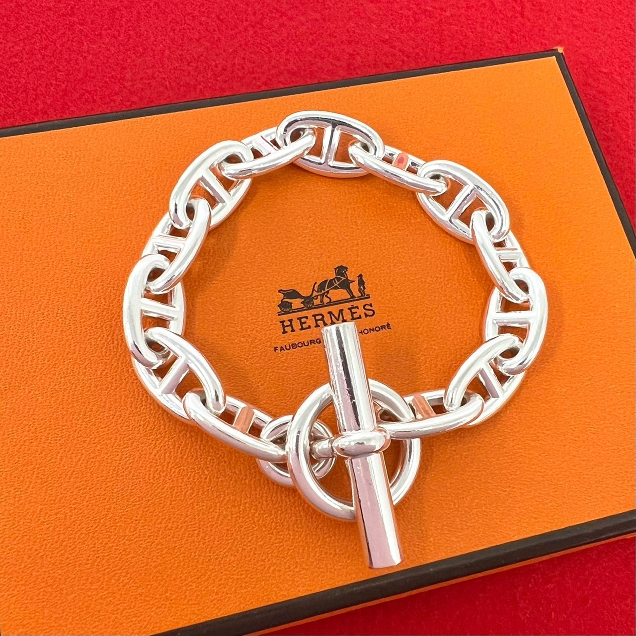 HERMES エルメス シェーヌダンクル GM 13コマ ブレスレット シルバー925 ブレスレット シルバー
29322