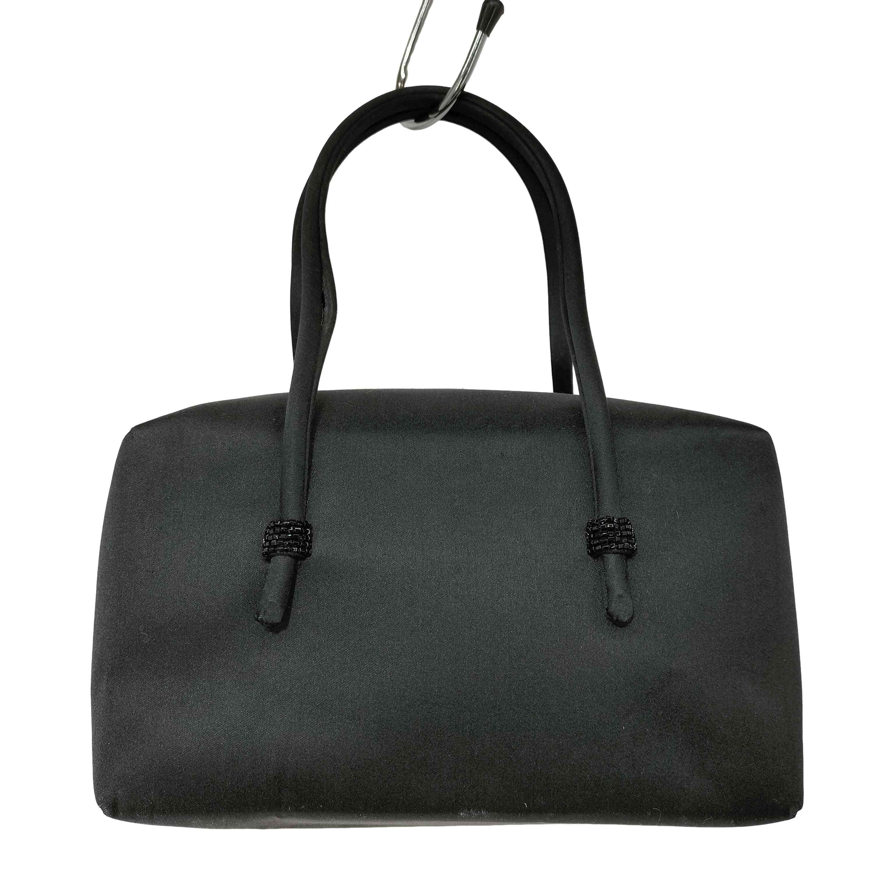 サテン地 ミニボストン ハンドバッグ【1141406435856】