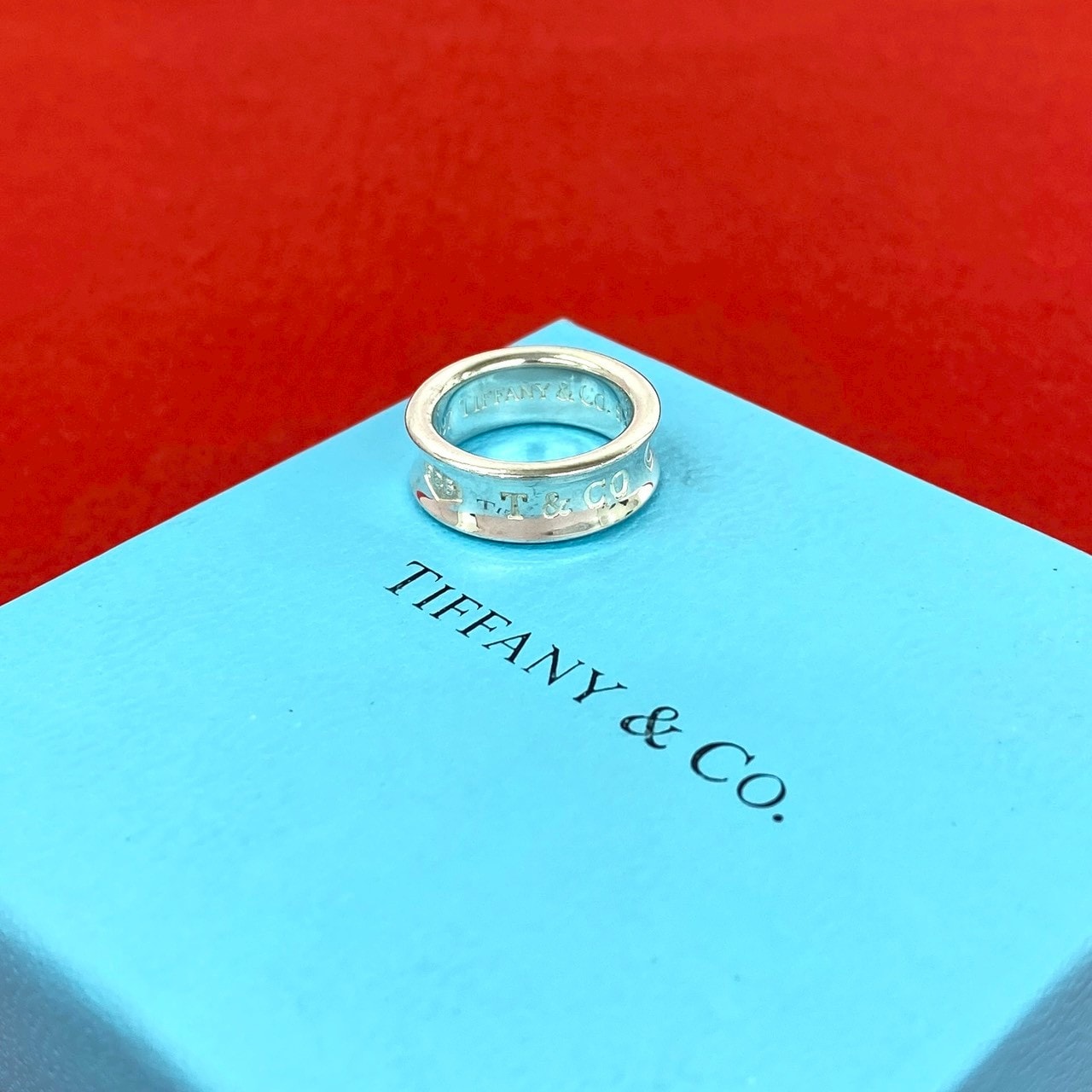 TIFFANY&Co. ティファニー ナロー リング シルバー925 リング・指輪 7.5号 シルバー
 74595
