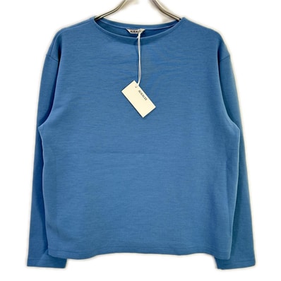 オーラリー A26SP01VD DOUBLE JERSEY BOAT NECK PULLOVER 3