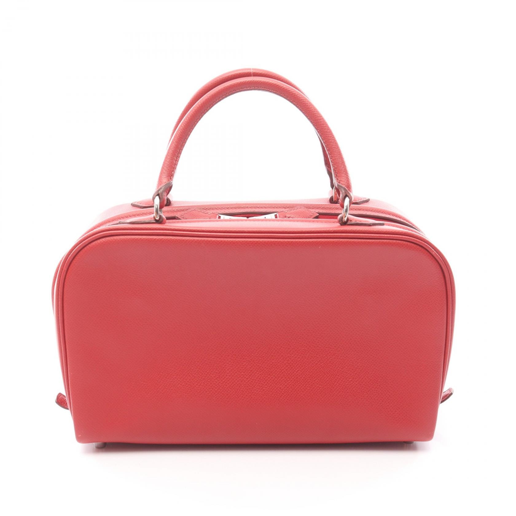 エルメス HERMES サックアンヴィ26 ハンドバッグ バッグ レザー ヴォーエプソン ルージュガランス □K刻印(2007年製造) レディース レッド系 【中古】