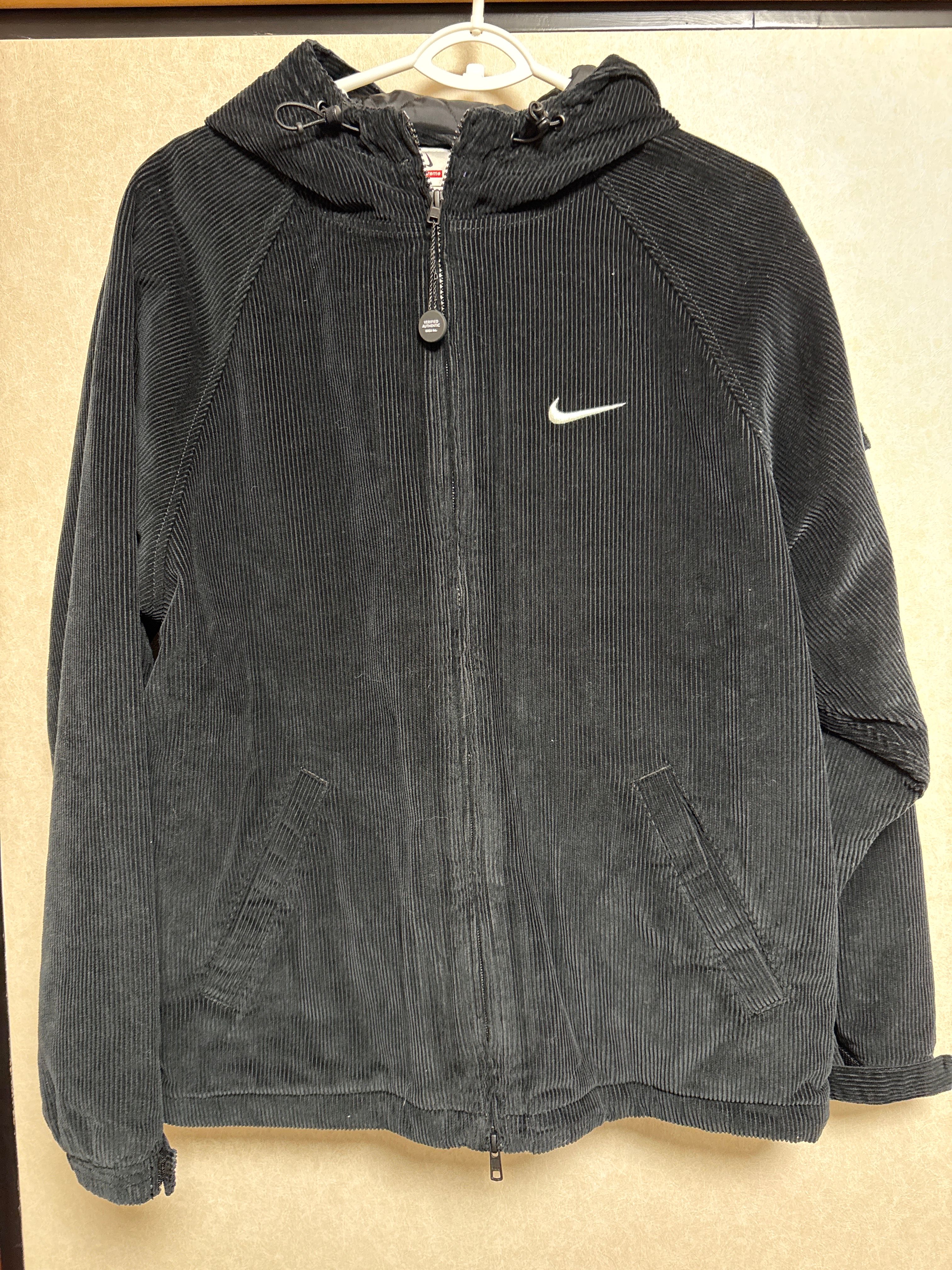 Supreme / Nike Arc Corduroy Hooded Jacket "Black"