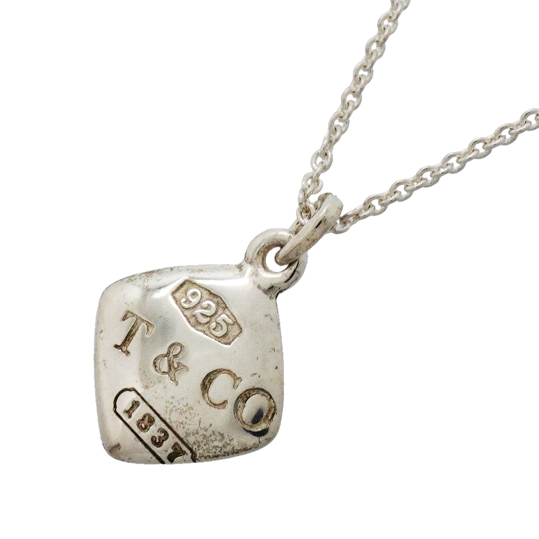 【6jhb0261】ティファニー ネックレス 1837/モンタージュ/クッション シルバー925【中古】レディース