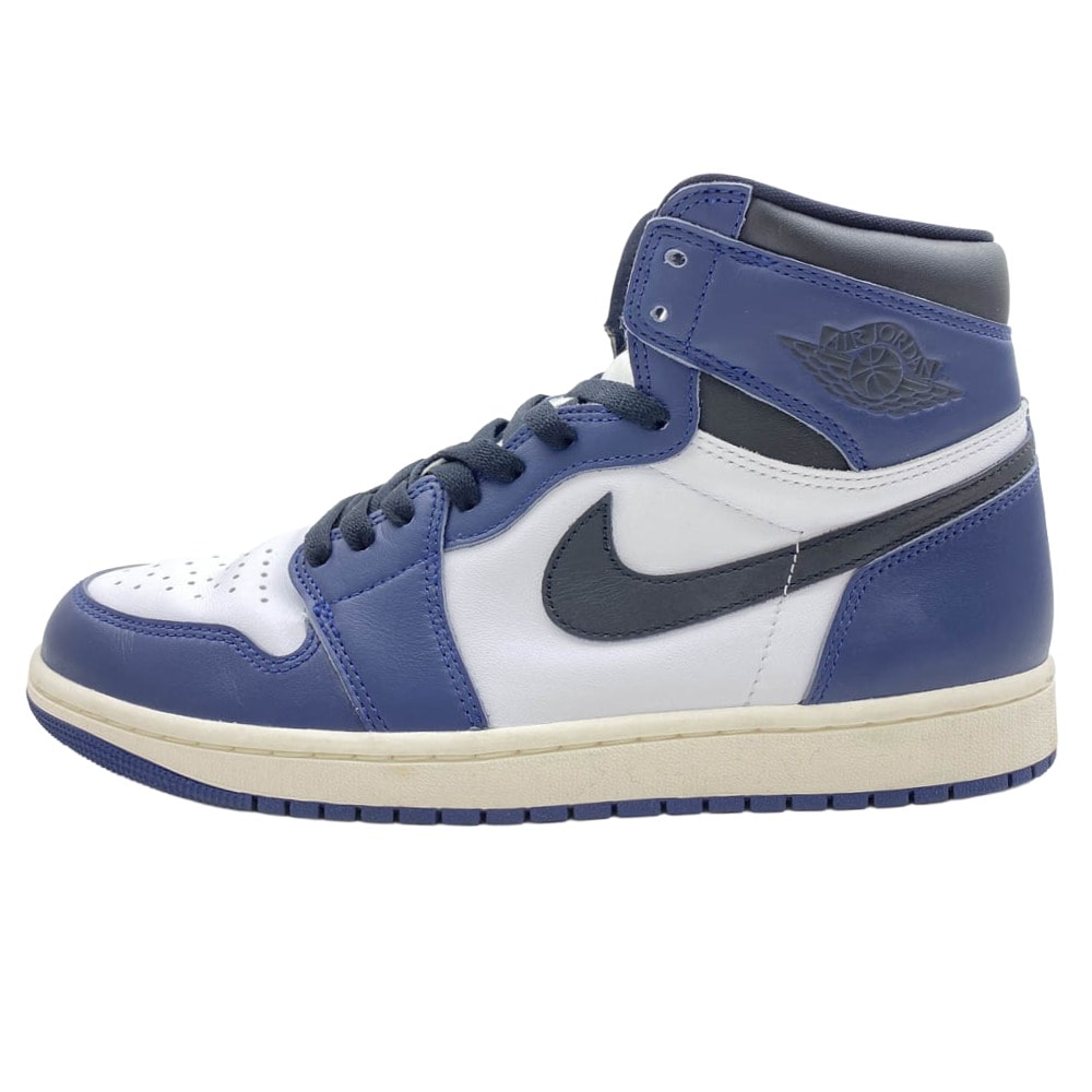 NIKE ナイキ スニーカー DZ5485-401 Air Jordan 1 Retro High OG Midnight Navy AJ1 エアジョーダン1 レトロ ハイカットスニーカー ネイビー系 ホワイト系 28cm【美品】【中古】