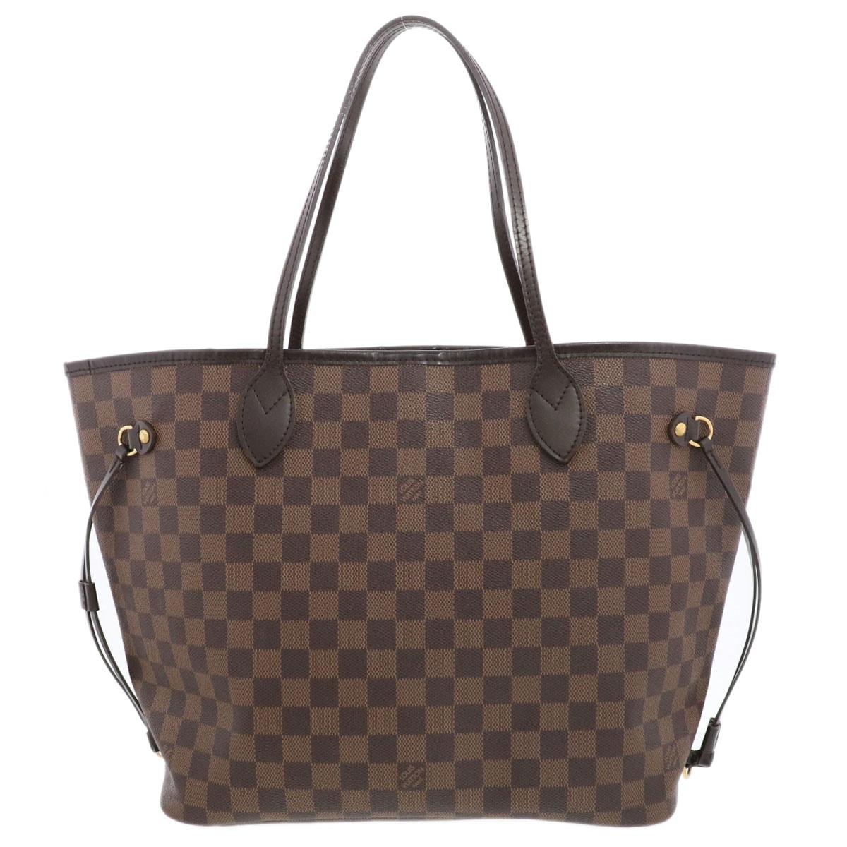 【値下げ】LOUIS VUITTON ルイ・ヴィトン ネヴァーフルMM トートバッグ N51105 ダミエキャンバス ブラウン  レディース【中古】