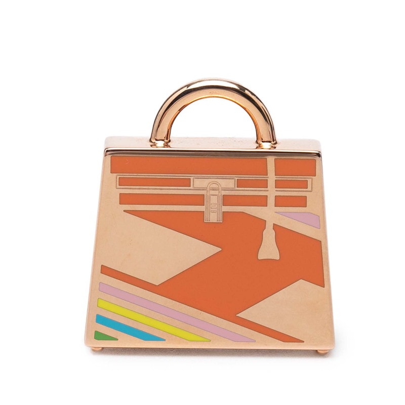 エルメス ケリー キュリオジテ ペンダント トップ チャーム ゴールド メッキ レディース HERMES 【中古】