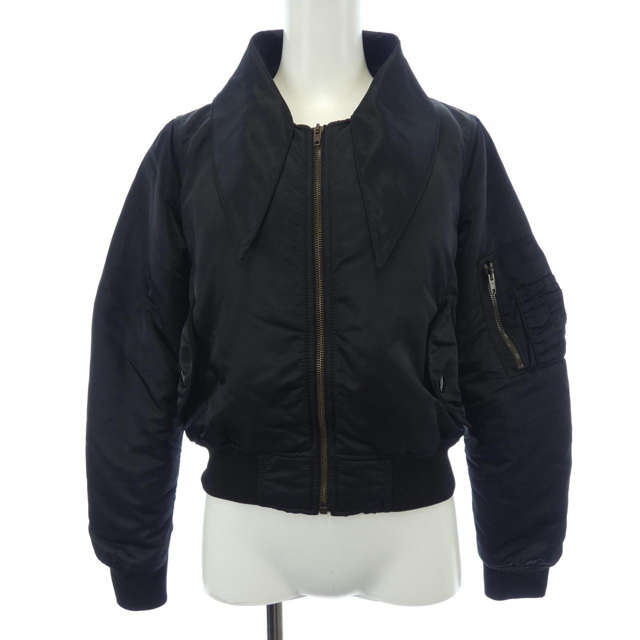 美品バレンシアガ 18ss カットオフ ロゴ デニムジャケット 42 デニム