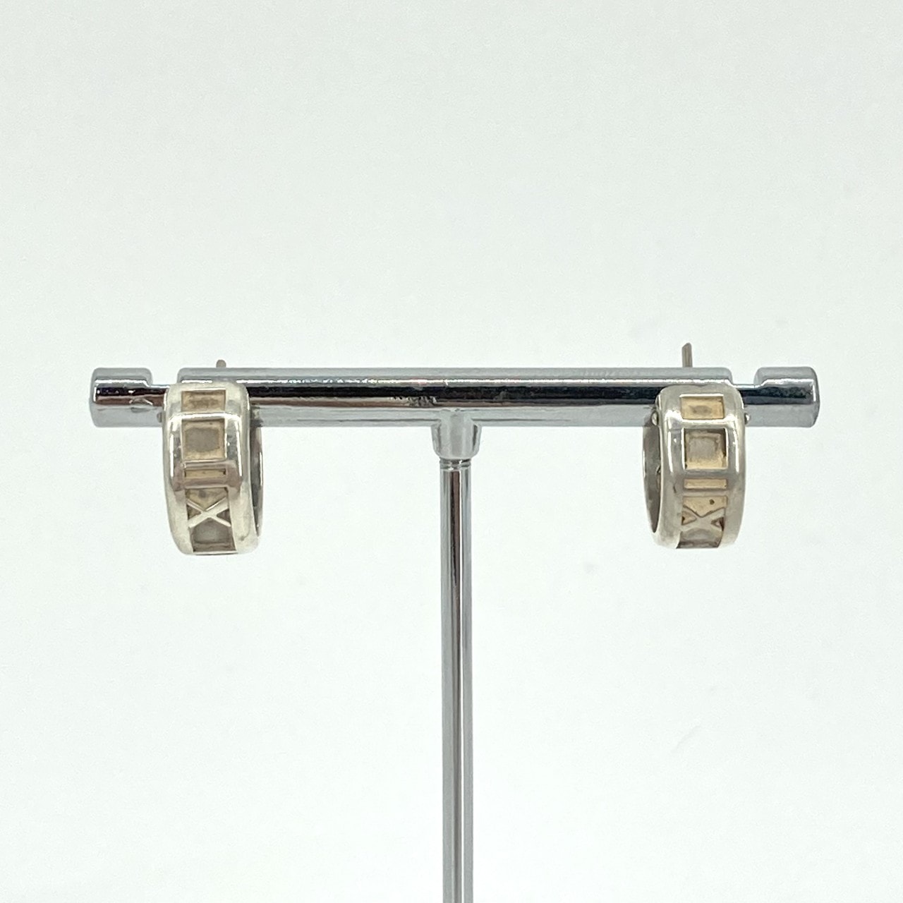 TIFFANY&Co.(ティファニー) アトラス フープ ローマインデックス Ag925 ピアス 6.84g シルバー
