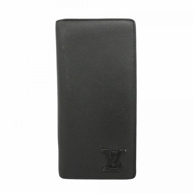 【6eb1232】ルイヴィトン 長財布 アエログラム ポルトフォイユ ブラザ NM M69980 ブラック【中古】メンズ