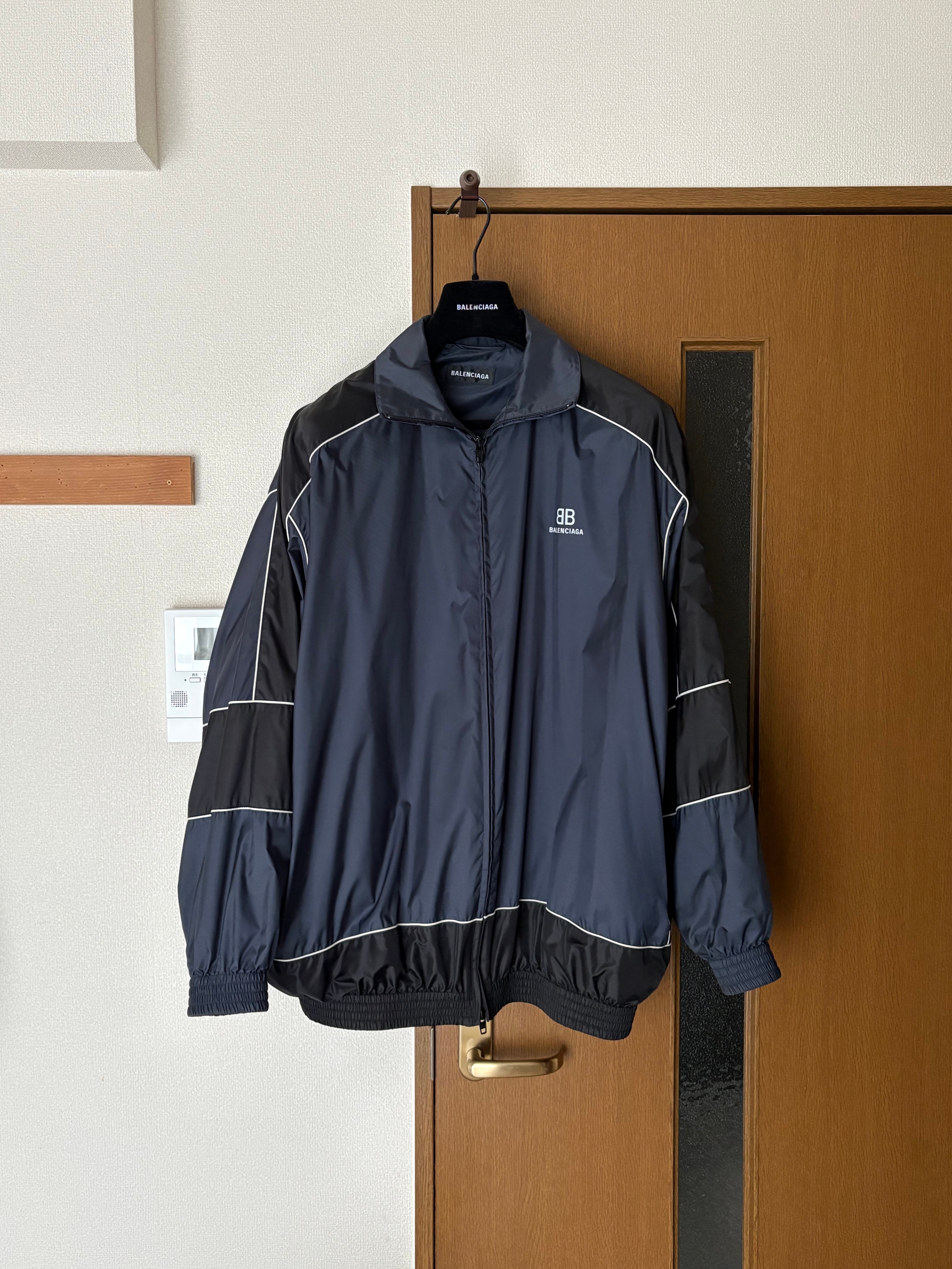 バレンシアガ BBロゴ トラックジャケット/ナイロンブルゾン 44