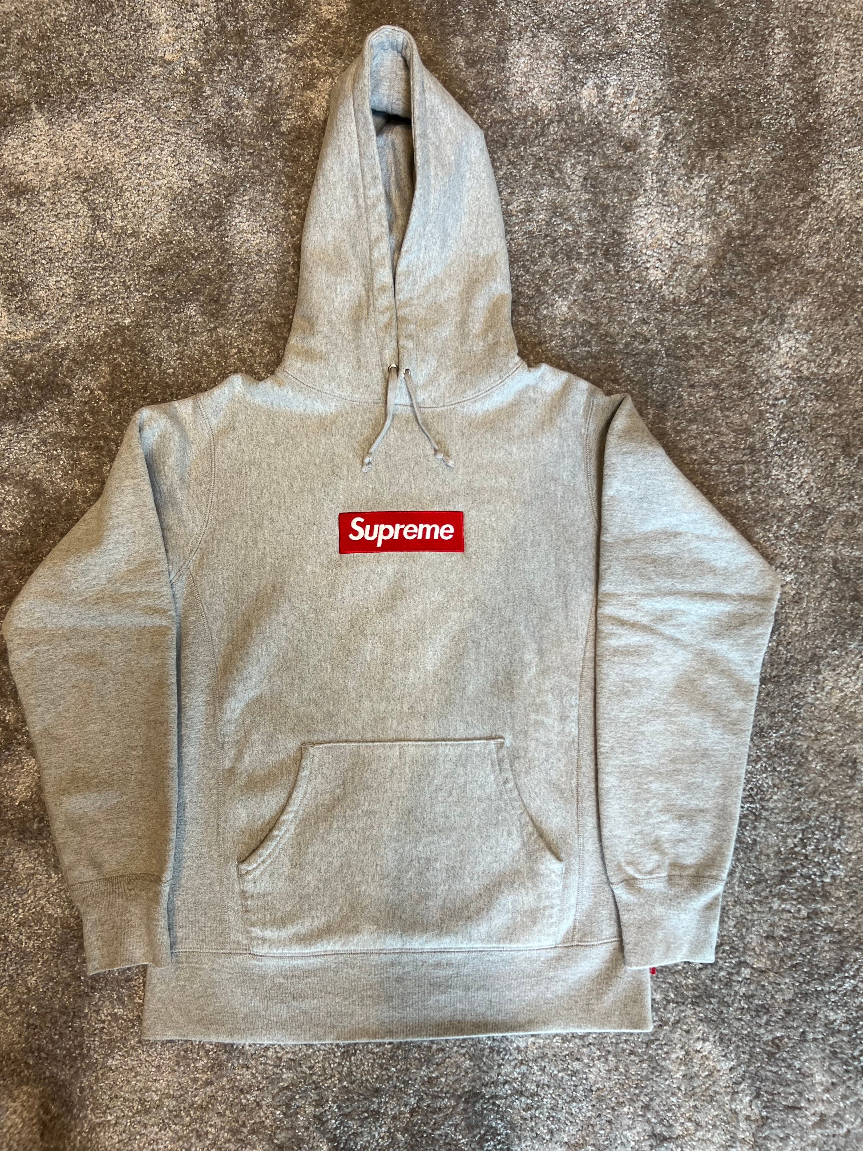 Supreme Box Logo Hooded Sweatshirt "Heather Grey" (16FW)