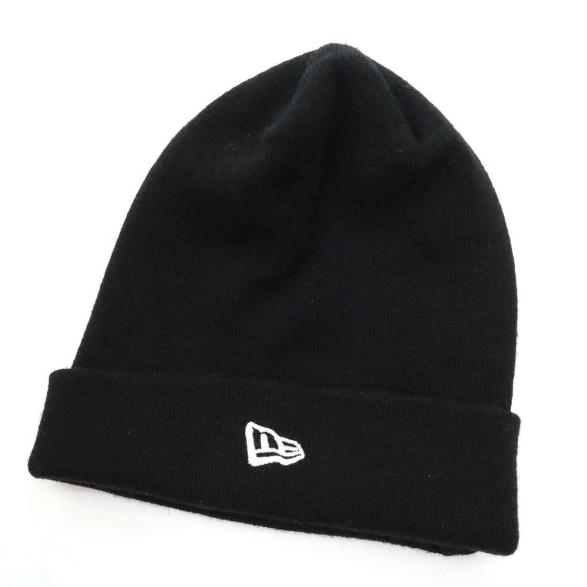 美品 NEW ERA ニューエラ ニットキャップ ブラック ビーニー