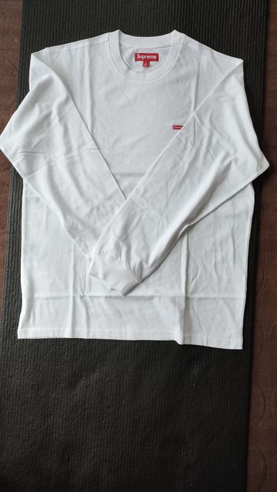 Supreme Small Box L/S Tee "White"(23FW)