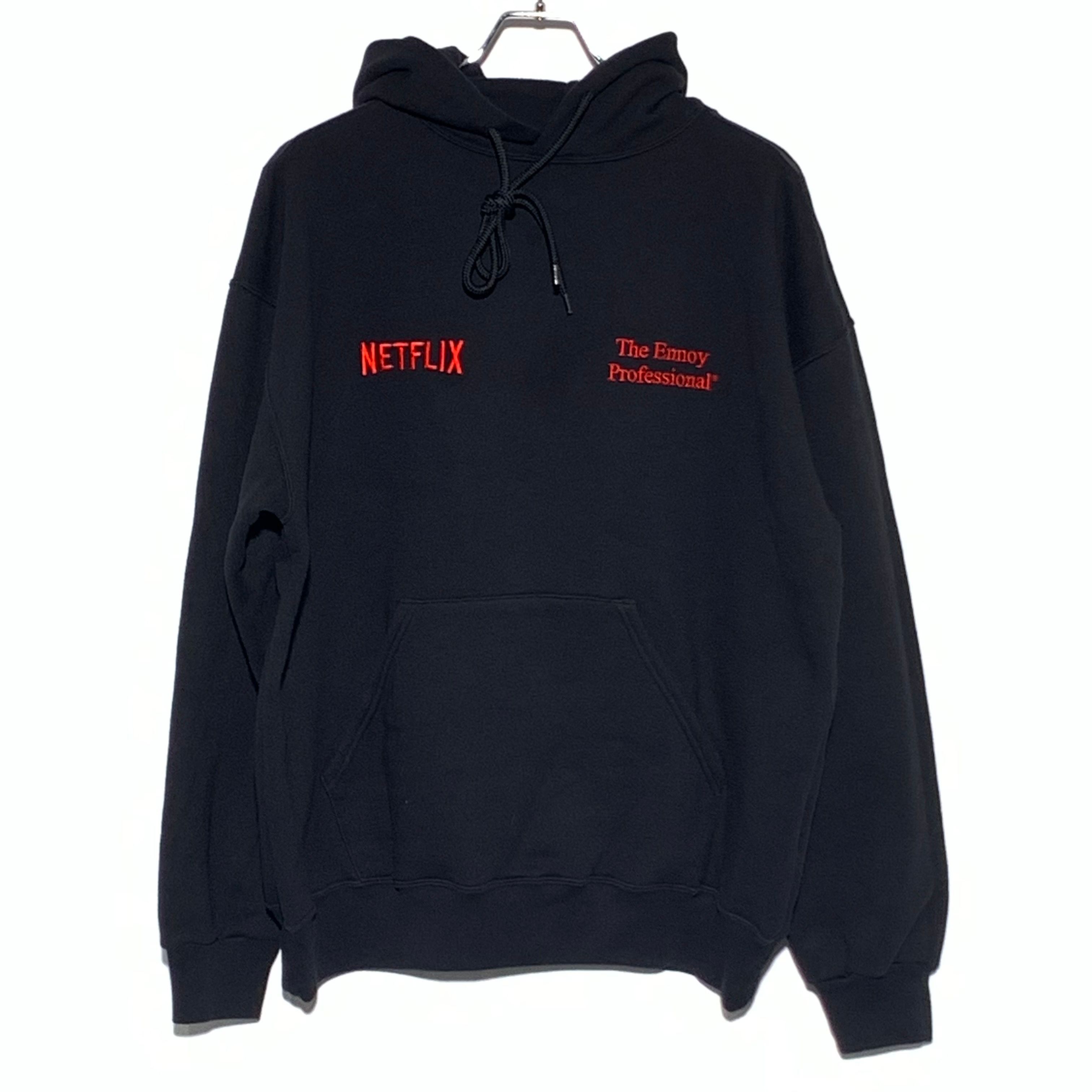 ENNOY Stylistshibutsu x Netflix 23AW Hoodie "Black/Netflix Red"