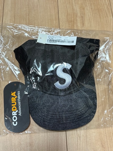 Supreme Cordura Denim S Logo 6-Panel "Black"