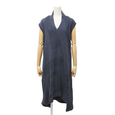 HaaT ISSEY MIYAKE ハート イッセイミヤケ ワンピース サイズ3 ノースリーブ フレア ウール混 ブランド古着【中古】20251229/RA6929