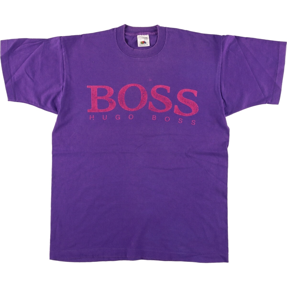 古着 90年代 フルーツオブザルーム FRUIT OF THE LOOM HUGO BOSS プリントTシャツ カナダ製 メンズL相当 ヴィンテージ/eaa476148