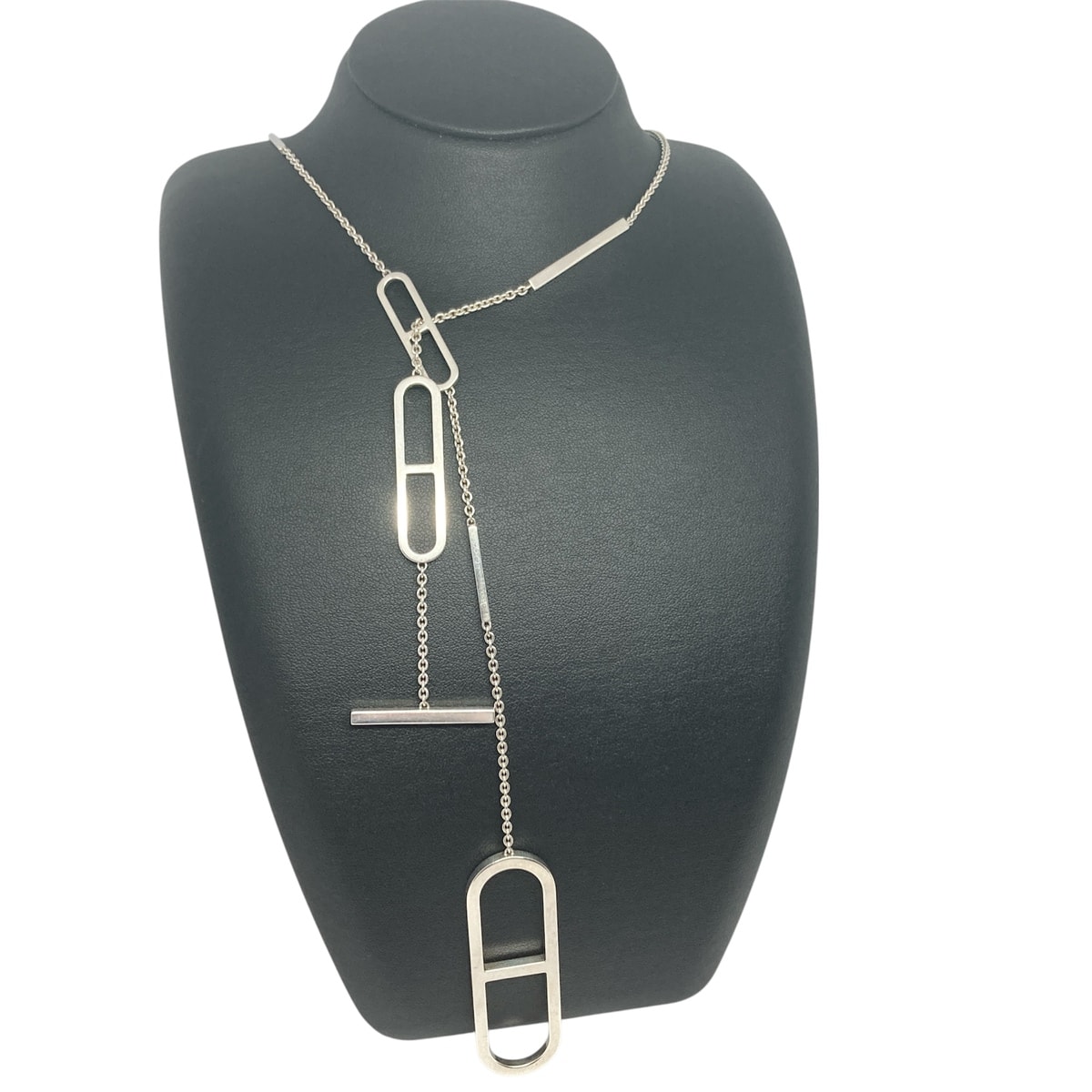 HERMES エルメス エヴァー シェーヌダンクル ロングネックレス シルバー925 シルバー  ユニセックス【中古】