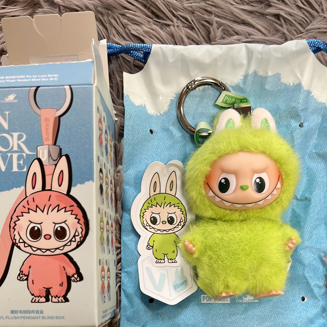 POP MART THE MONSTERS (LABUBU) Pin for Love Series-Vinyl Plush Pendant (N-Z) V