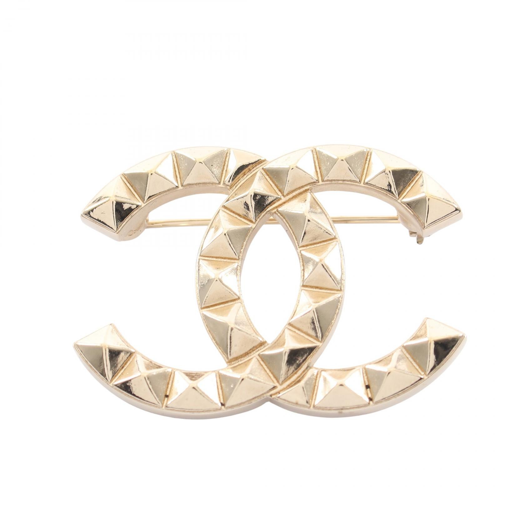 シャネル CHANEL ココマーク ブローチ アクセサリー GP(ゴールドメッキ) レディース ゴールド系 【中古】