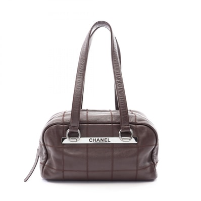 シャネル CHANEL チョコバー ショルダーバッグ バッグ キャビアスキン(グレインドカーフ) レディース ブラウン系 A26135 【中古】