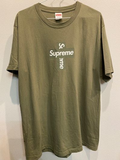Supreme Cross Box Logo Tee "Olive"