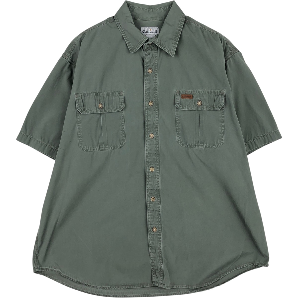 古着 カーハート Carhartt 半袖 ワークシャツ メンズXL相当/eaa632749