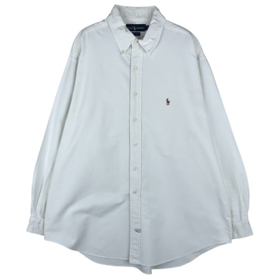 古着 ラルフローレン Ralph Lauren YARMOUTH 長袖 ボタンダウンシャツ メンズXL相当/eaa458866