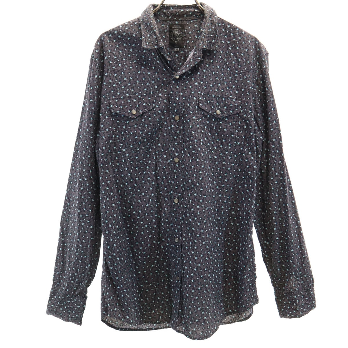 DIESEL ディーゼル 長袖 ウエスタンシャツ M グレー系