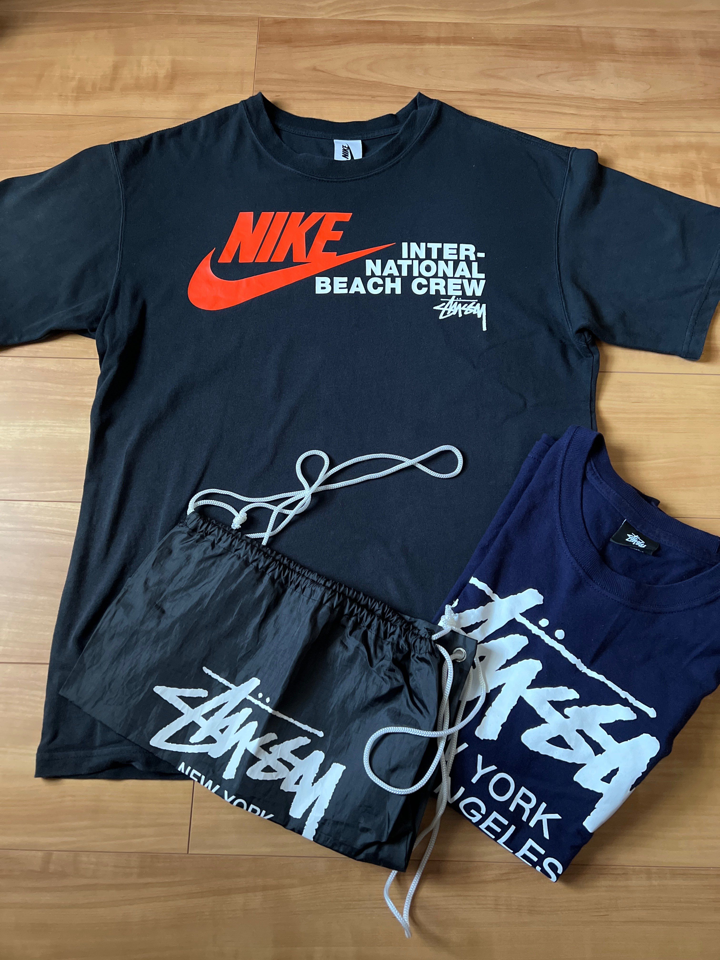 Nike x Stussy International Beach Crew T-Shirt "Black"