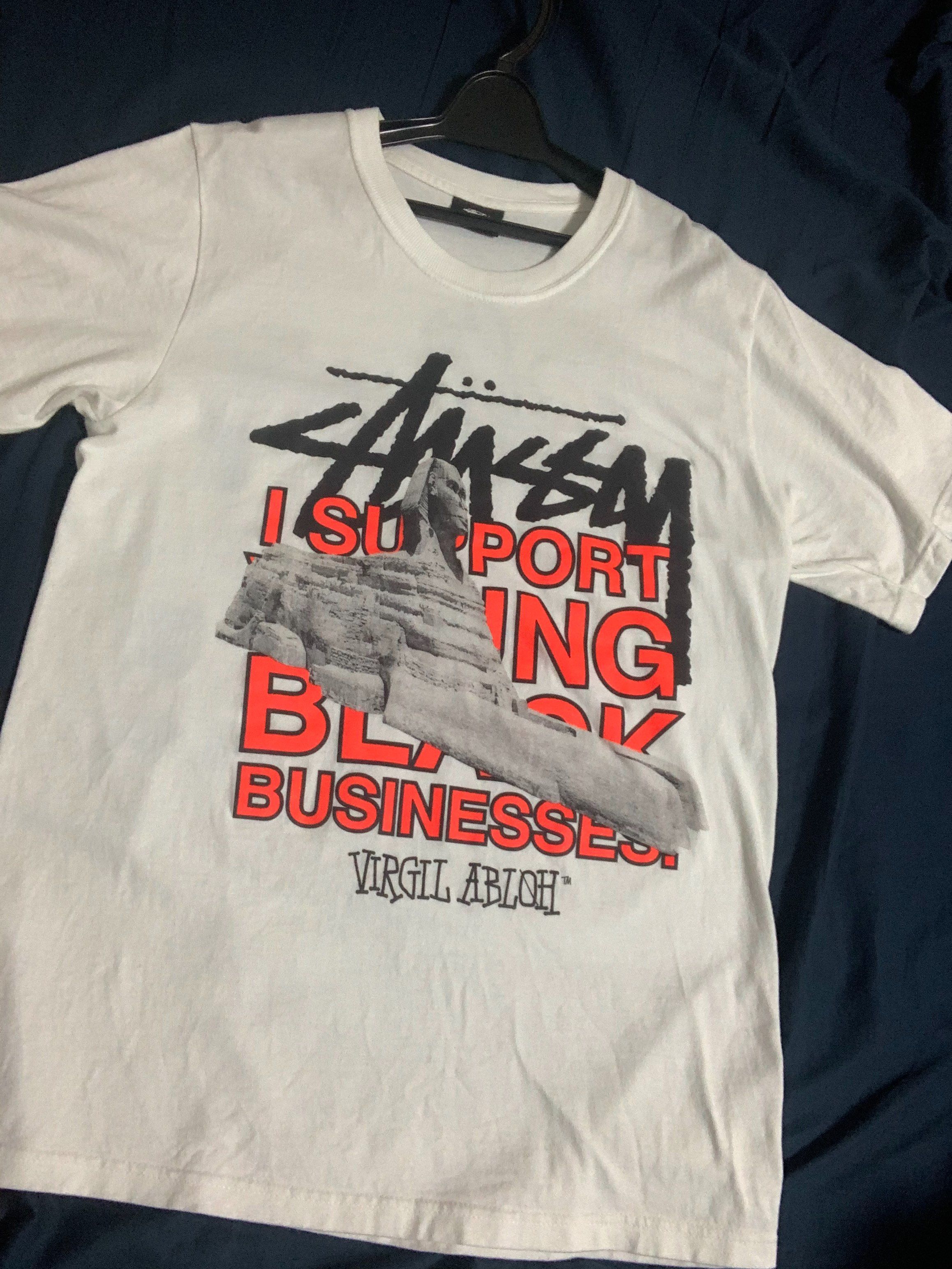 Stussy x Virgil Abloh World Tour Collection T-Shirt "White"
