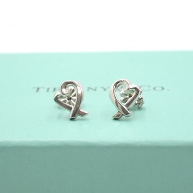 TIFFANY & Co.(ティファニー)パロマ・ピカソ ラビング ハート ピアス シルバー SV925 スタッド 両耳 レディース 【中古】