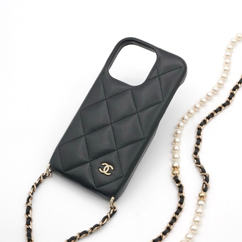 シャネル ココマーク マトラッセ ラムスキン iPhone14pro ケース シャネル ラムスキン ココマーク マトラッセ チェーン iPhone14pro
