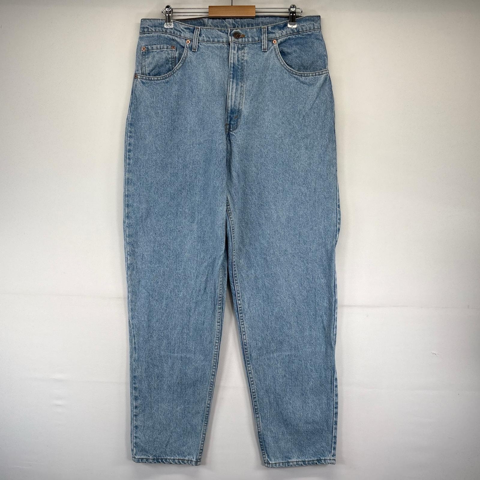古着 90's/90年代 リーバイス Levi's USA製 デニム パンツ 560 ジーパン テーパード バギー 大きいサイズ W38×L34  ブルー系 メンズ