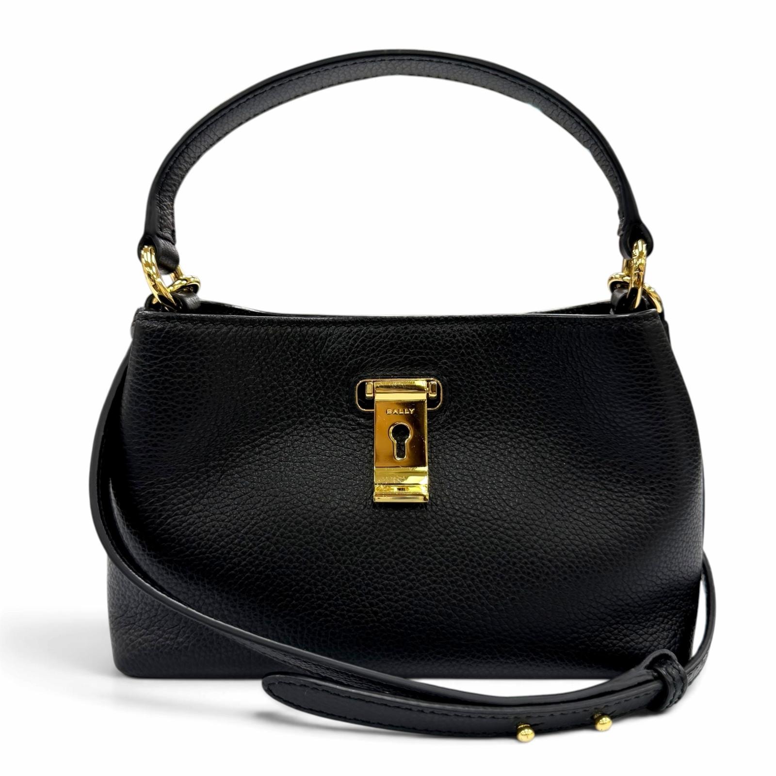 極美品 バリー ショルダーバッグ Lock Me ロックミー ミニバッグ