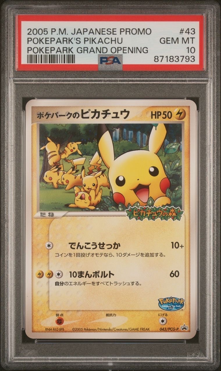 PSA9】ポケパークのピカチュウ P [PCG-P 043](プロモーションカード