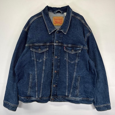 古着 リーバイス Levi's デニム ジャケット Gジャン 大きいサイズ デニムジャケット トラッカージャケット 2XL ブルー系 メンズ