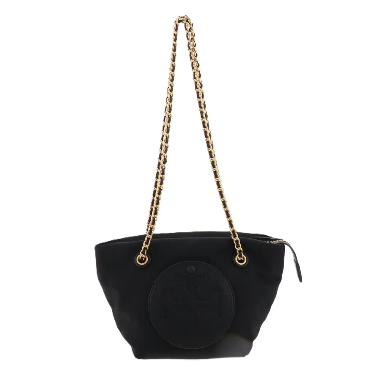 【再値下げ】Tory Burch トリーバーチ エラ スモール チェーン クロスボディバッグ ショルダーバッグ 160183 ナイロン ブラック  レディース【中古】